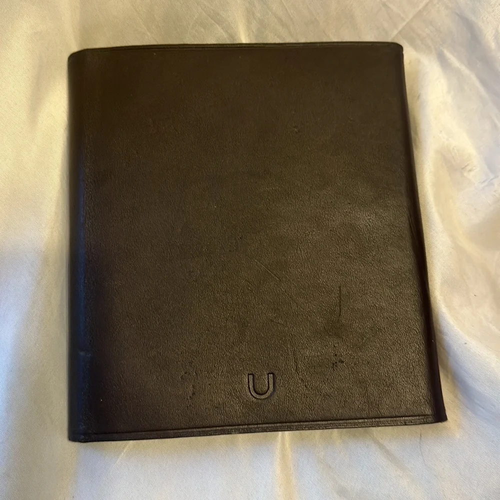 Brown Leather Folio Case for Barnes & Noble Nook Device